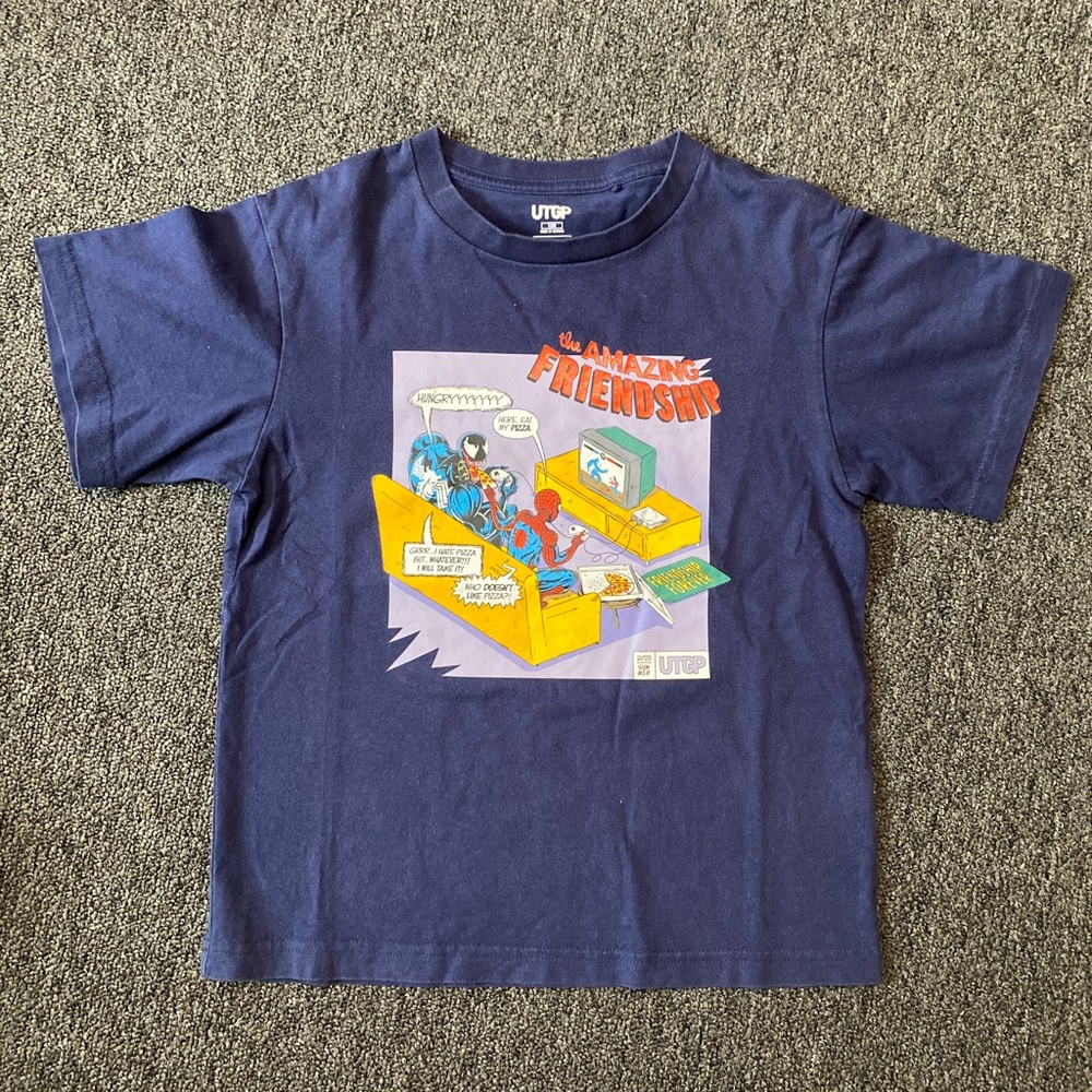 Uniqlo Kids Navy Graphic Tee